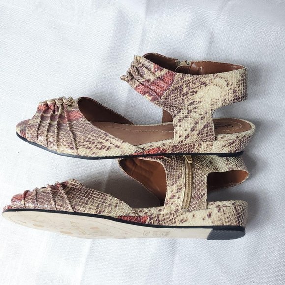 Shellys snake print  Nordstrom ankle strap sandals - Picture 8 of 11